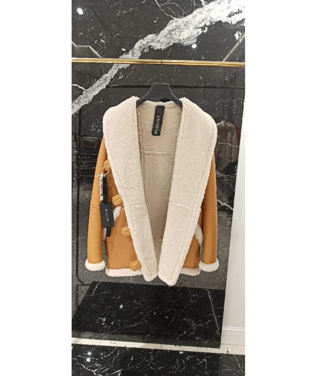 BLANCHA Коричневая кожаная дубленка, фото 6