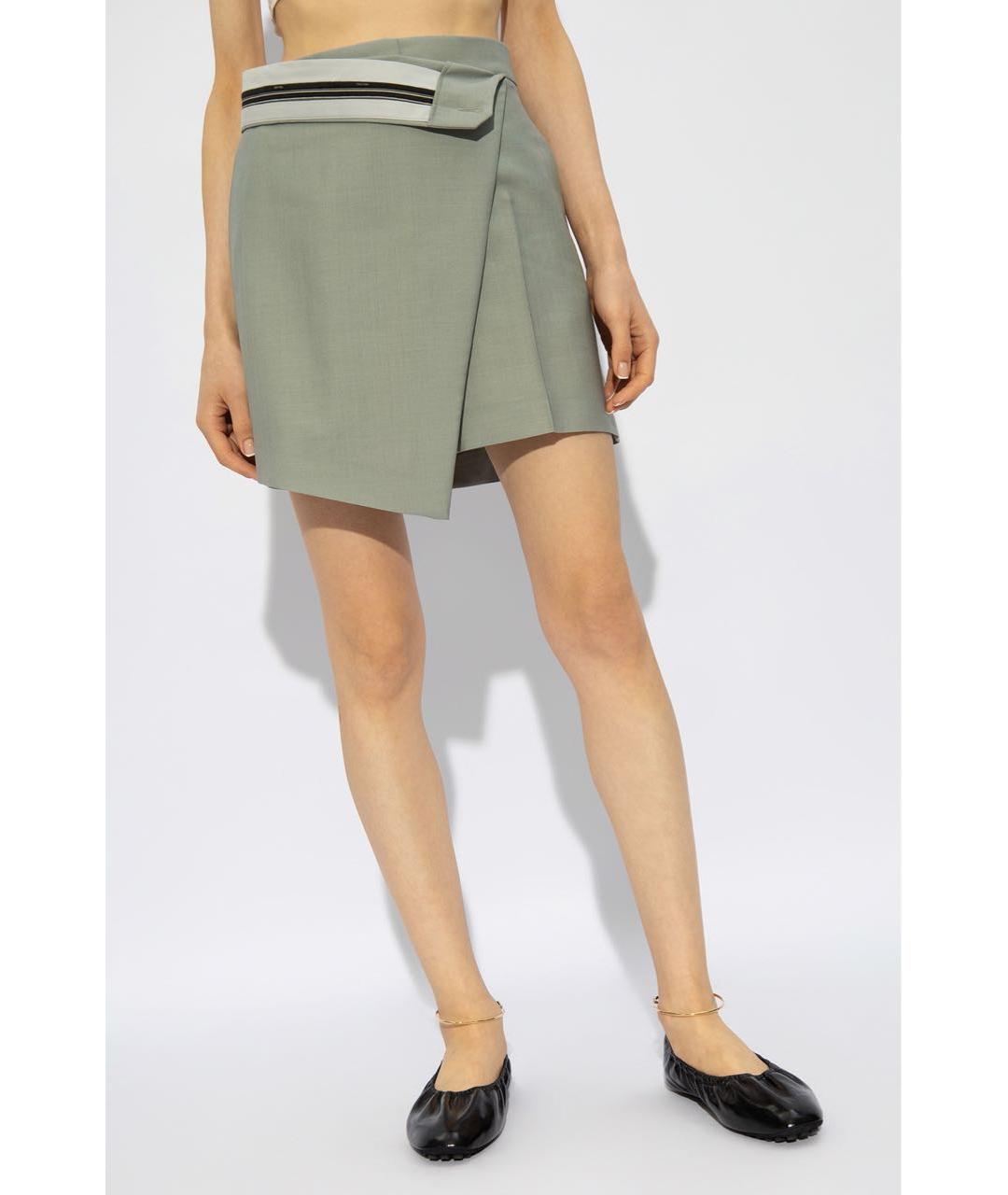 FENDI Серые шерстяные шорты, фото 3