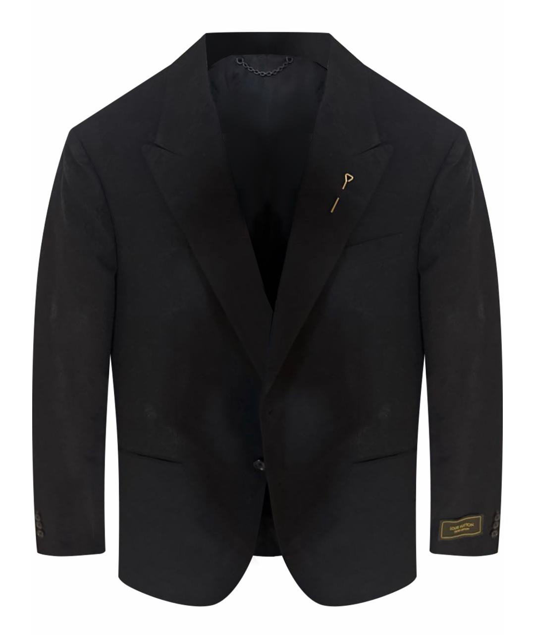 LOUIS VUITTON Черный креповый пиджак, фото 1