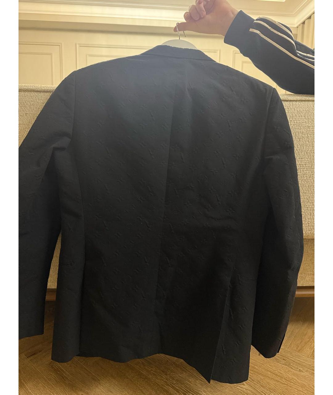 LOUIS VUITTON Черный креповый пиджак, фото 2