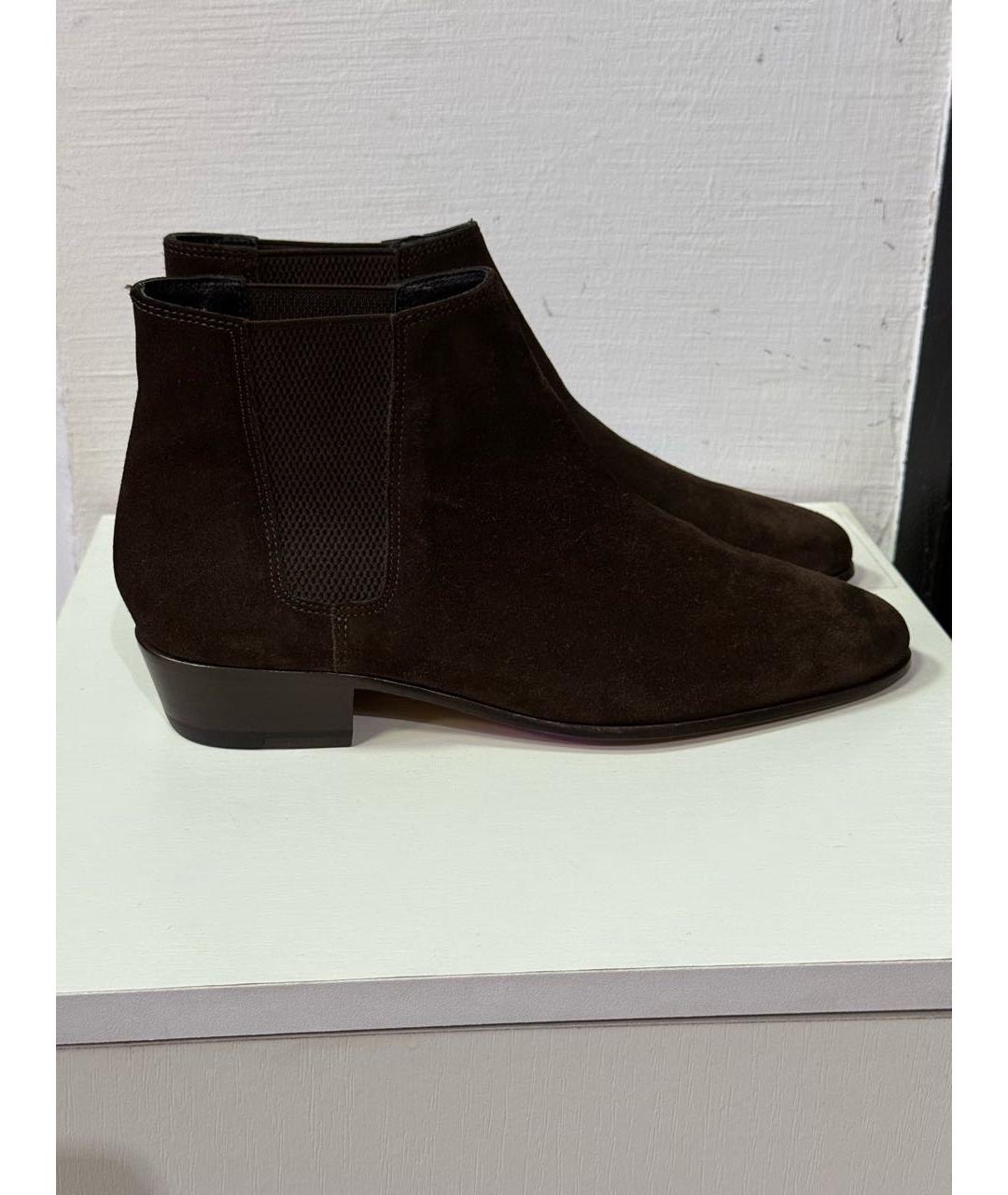THE KOOPLES Коричневые замшевые полусапоги, фото 7