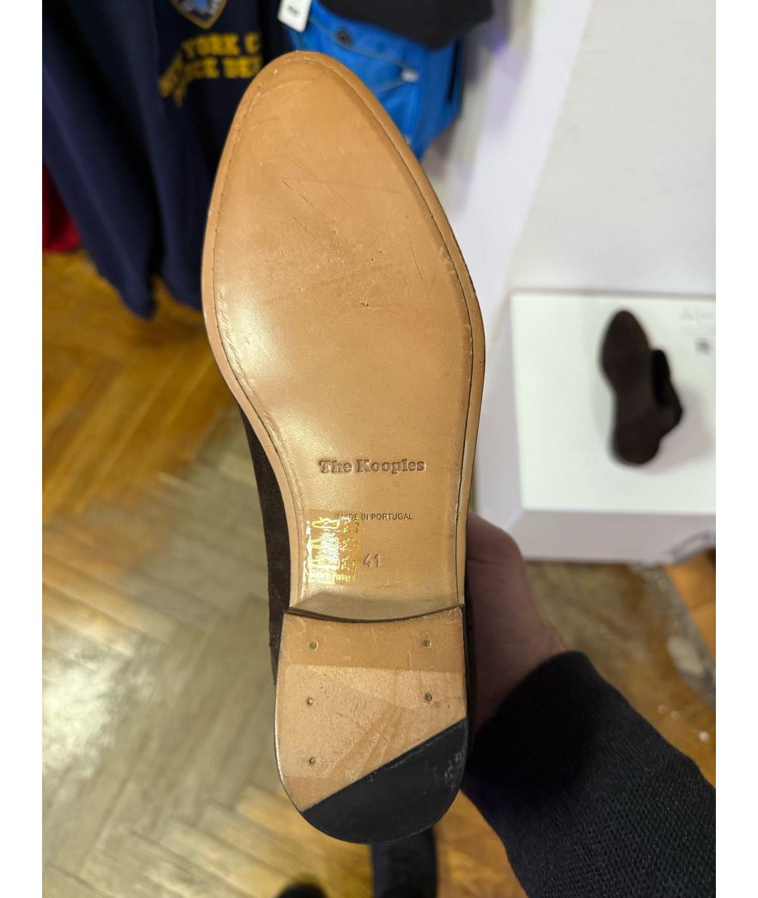 THE KOOPLES Коричневые замшевые полусапоги, фото 6