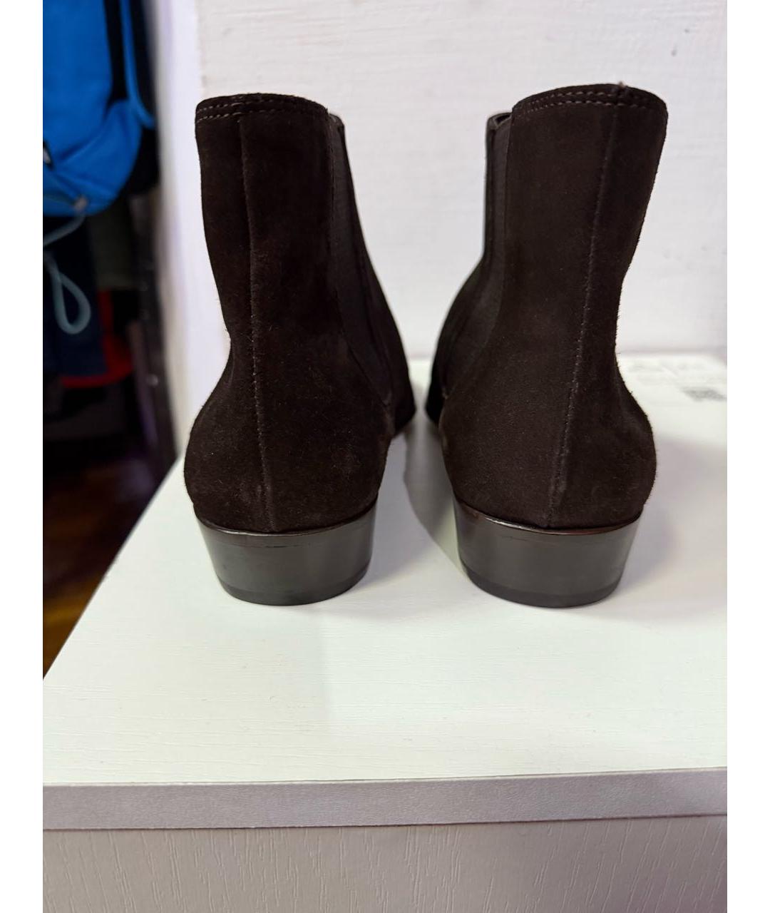 THE KOOPLES Коричневые замшевые полусапоги, фото 4