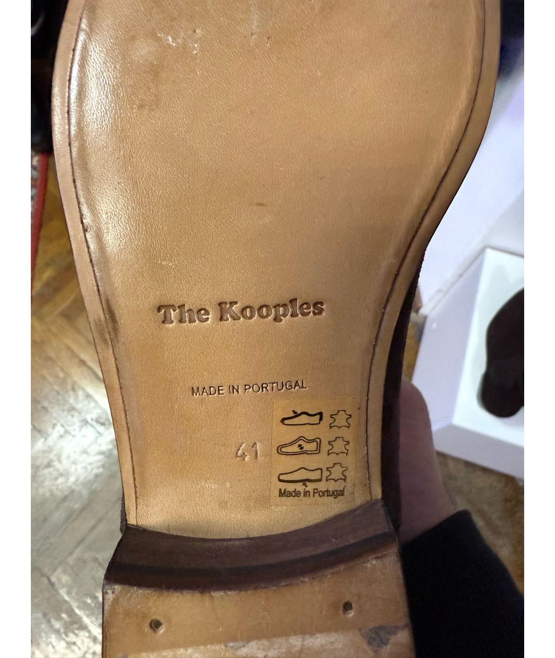 THE KOOPLES Коричневые замшевые полусапоги, фото 5
