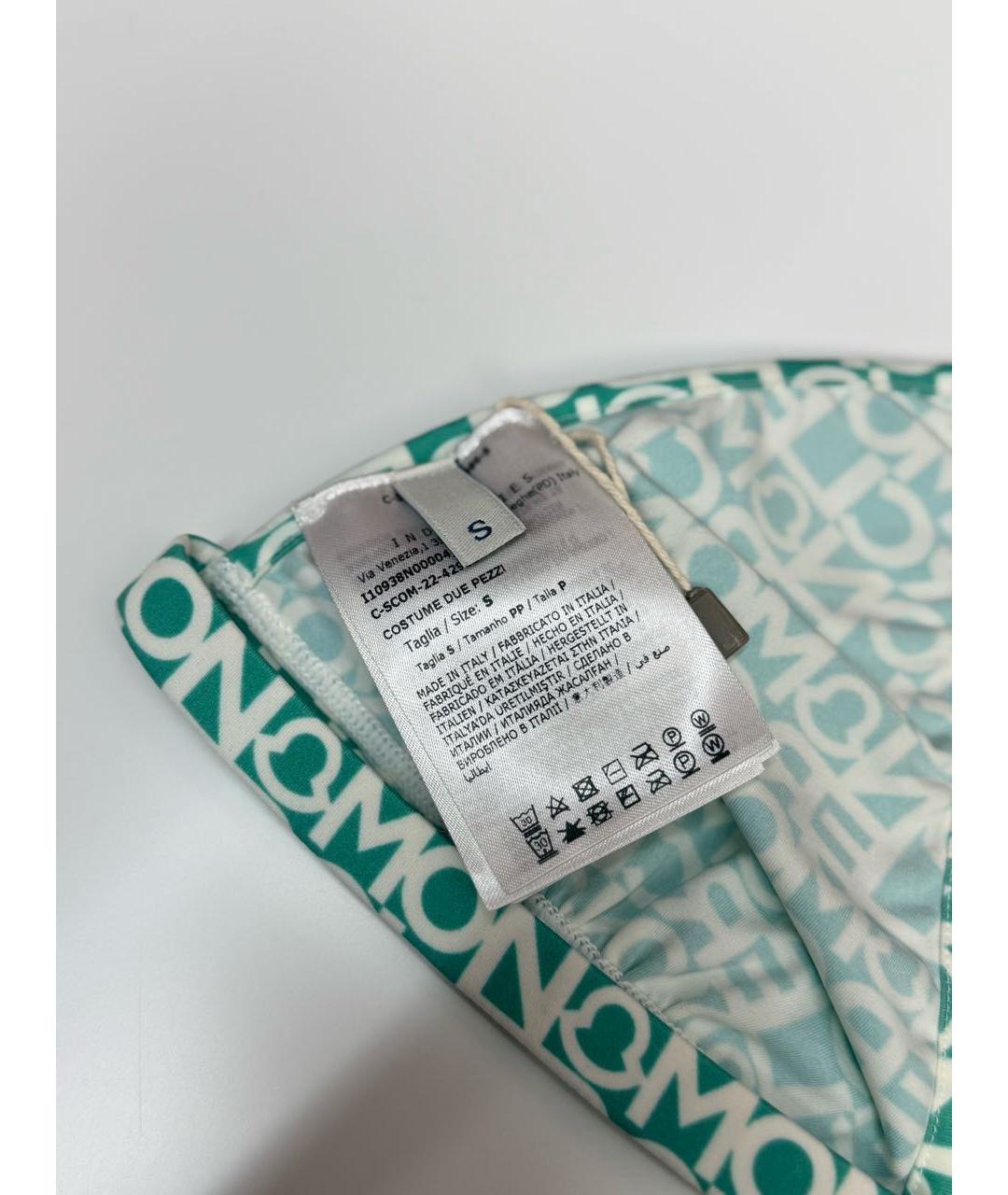 MONCLER Бирюзовый полиамидовый купальник, фото 3