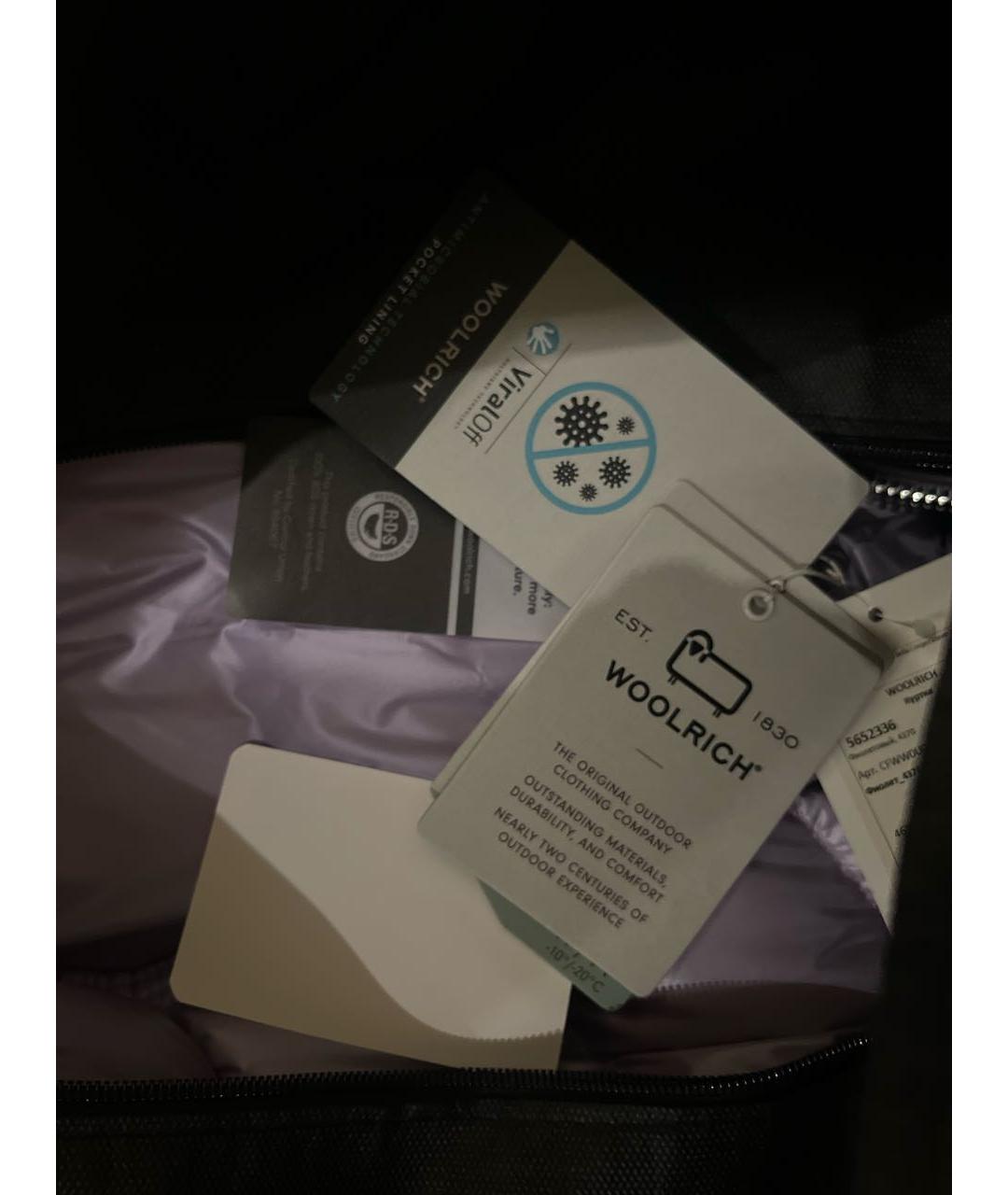 WOOLRICH Фиолетовый полиэстеровый пуховик, фото 6