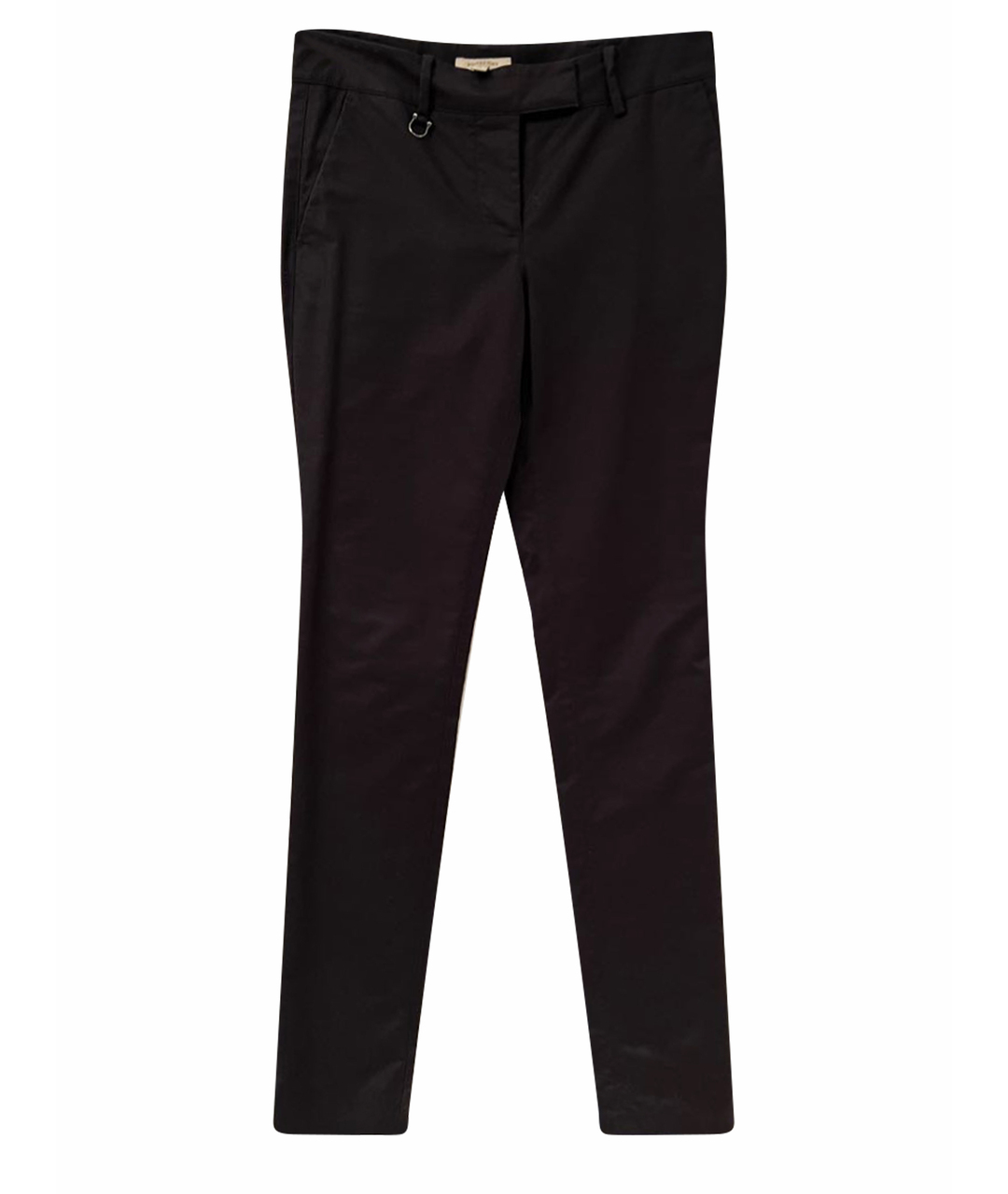 BURBERRY Черные хлопковые брюки узкие, фото 1
