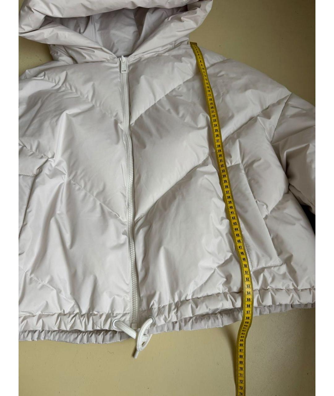 YVES SALOMON Белый полиэстеровый пуховик, фото 4