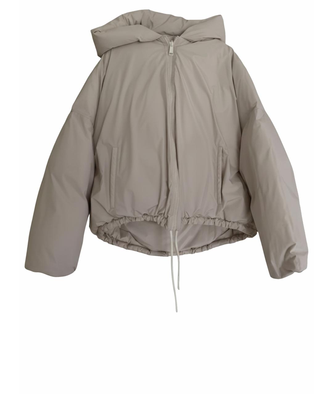 YVES SALOMON Белый полиэстеровый пуховик, фото 1