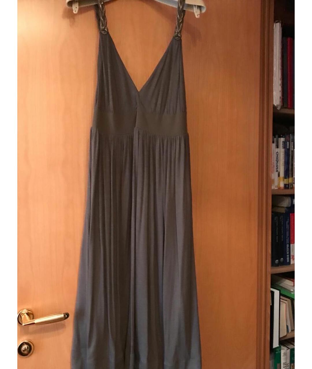 CHLOE Хаки вискозное повседневное платье, фото 7