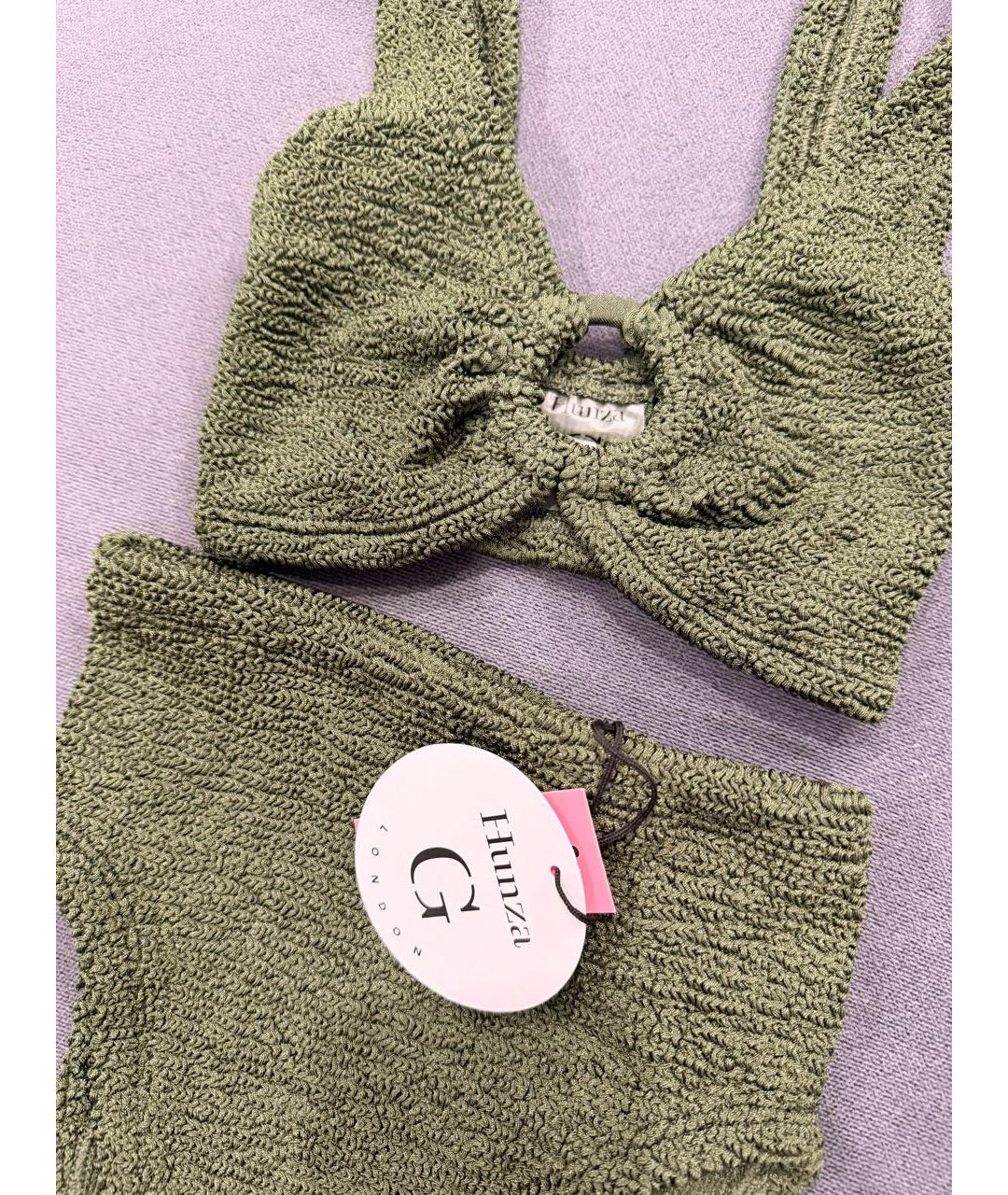 HUNZA G Хаки купальник, фото 3