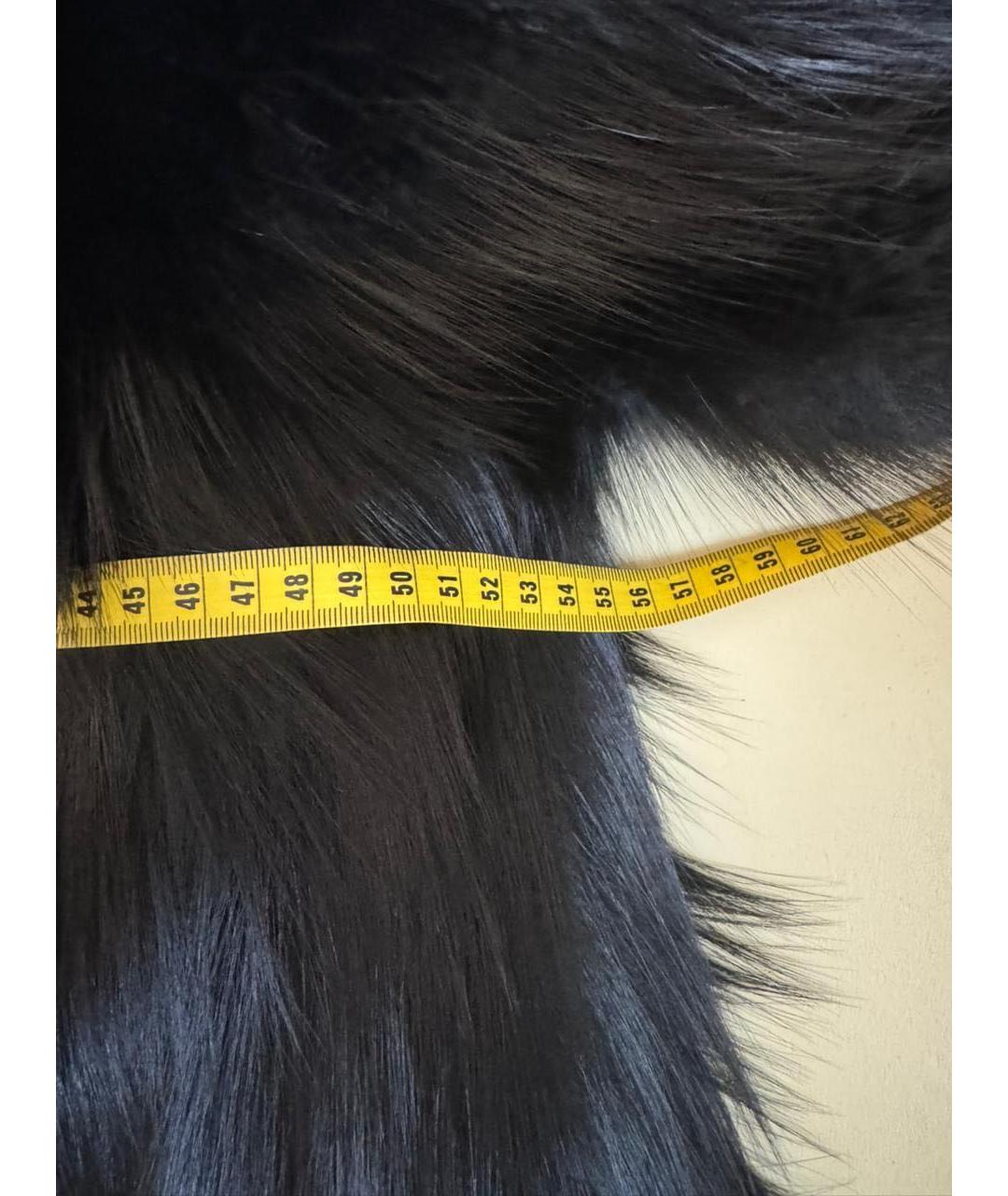 SAINT LAURENT Черная меховая шуба, фото 8