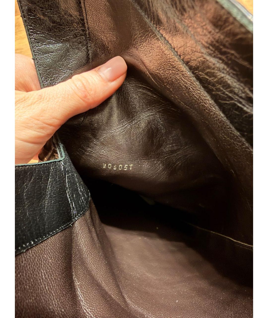 TOM FORD Черные кожаные ботфорты, фото 5