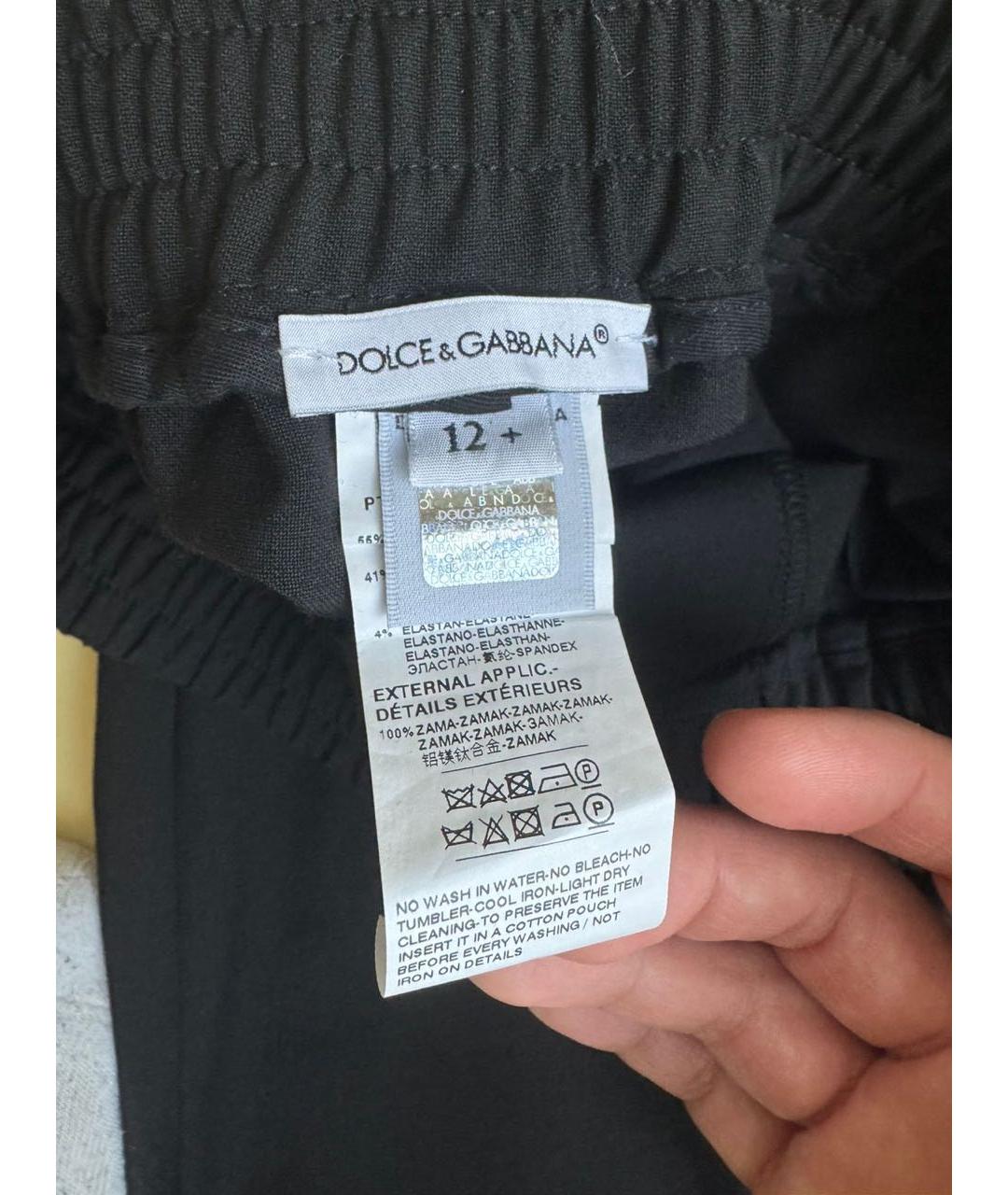 DOLCE&GABBANA Черные брюки и шорты, фото 6