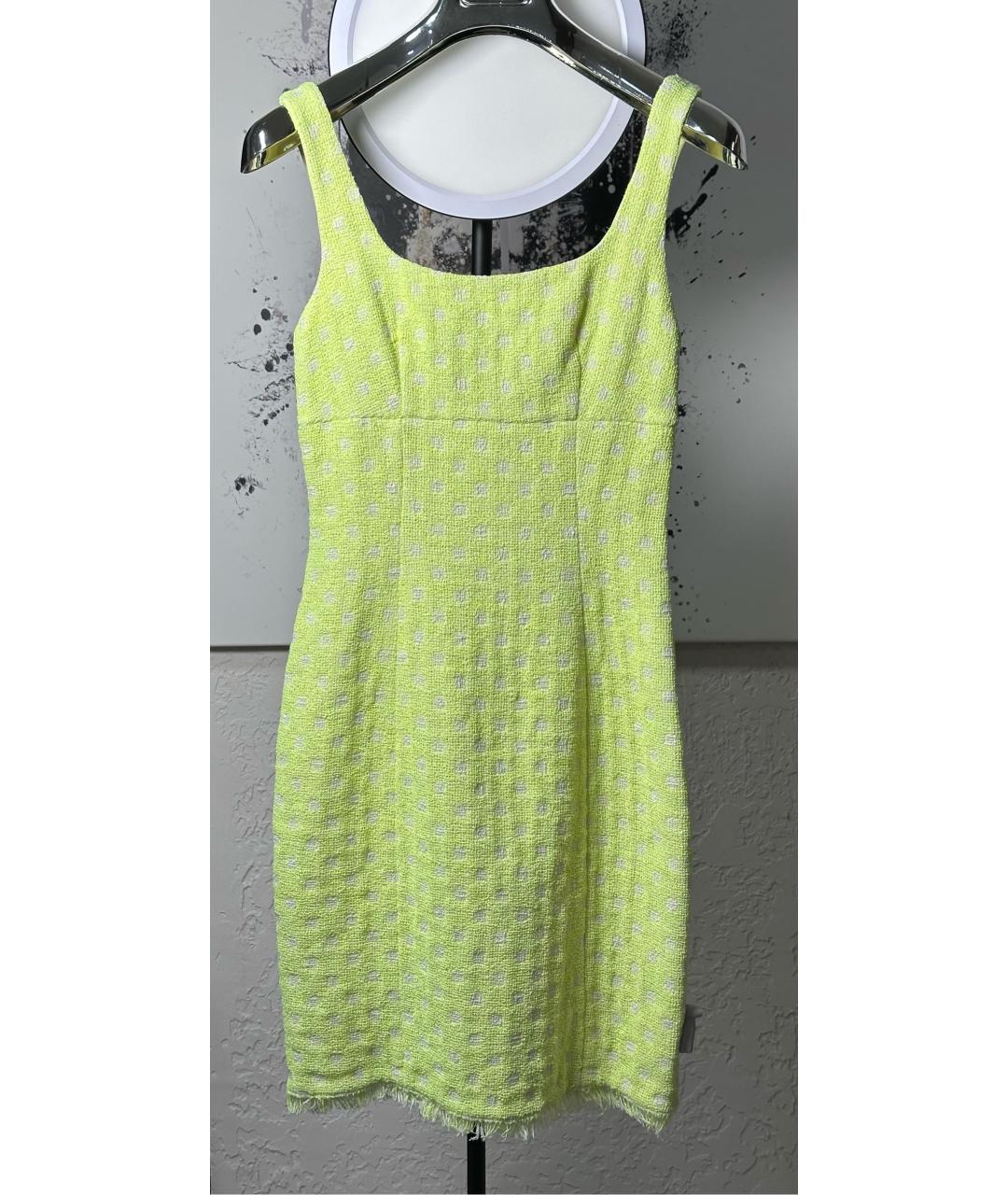 MOSCHINO Желтое хлопковое повседневное платье, фото 9