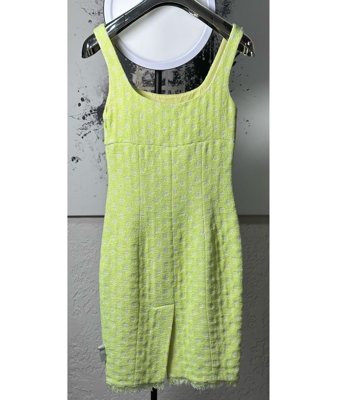 MOSCHINO Желтое хлопковое повседневное платье, фото 2