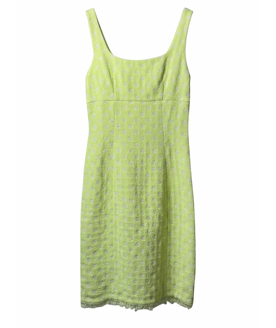 MOSCHINO Желтое хлопковое повседневное платье, фото 1