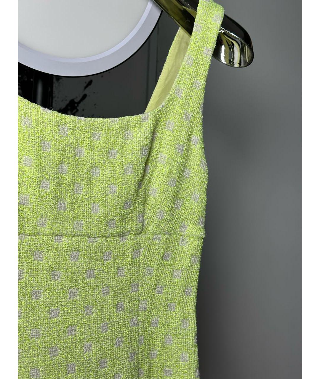 MOSCHINO Желтое хлопковое повседневное платье, фото 4