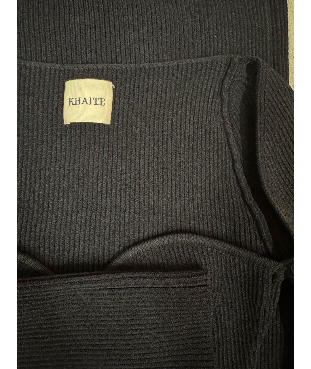 KHAITE Черный вискозный джемпер / свитер, фото 4