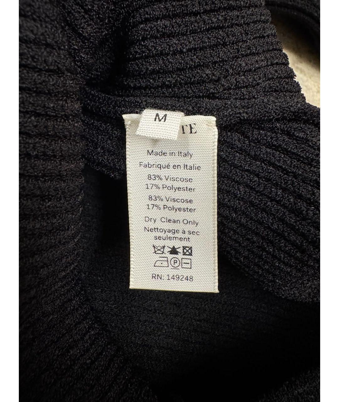 KHAITE Черный вискозный джемпер / свитер, фото 3