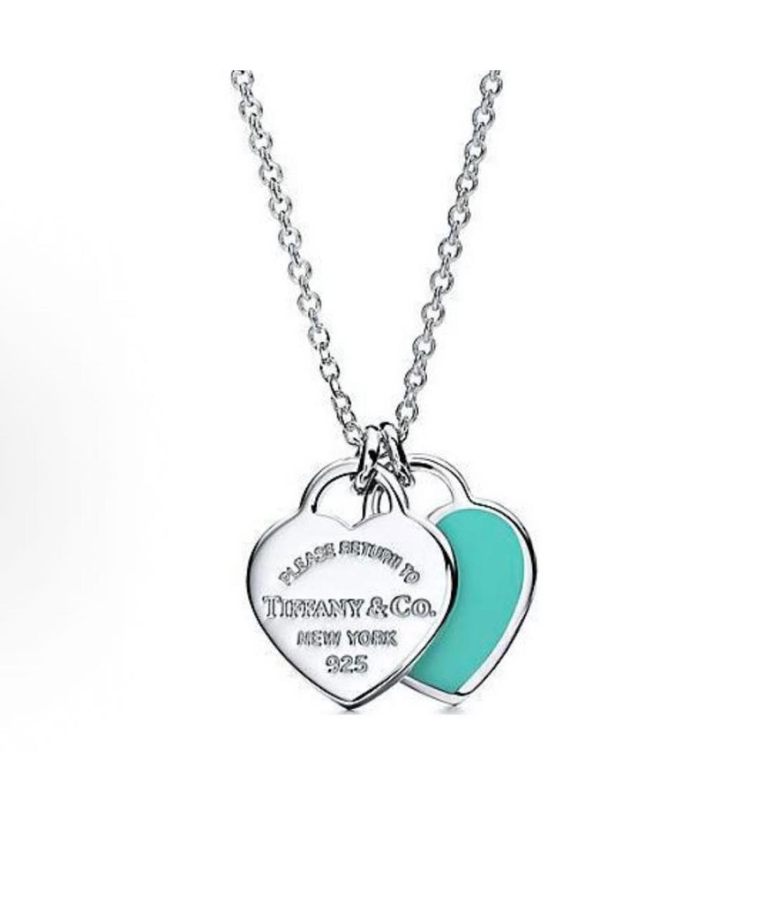 TIFFANY&CO Бирюзовая серебряная подвеска, фото 7