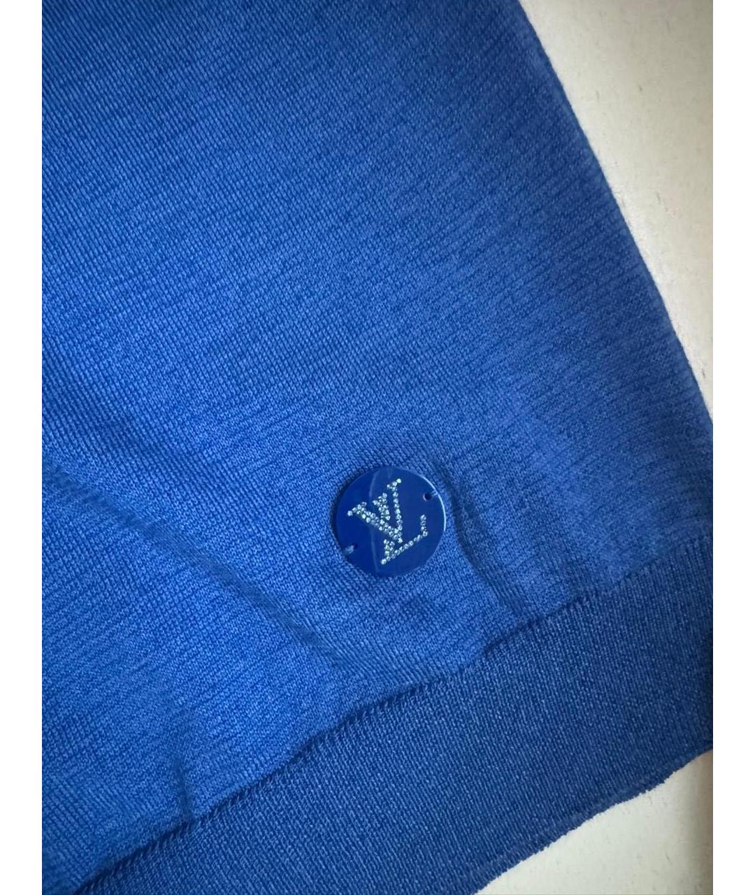 LOUIS VUITTON Синий кашемировый джемпер / свитер, фото 5