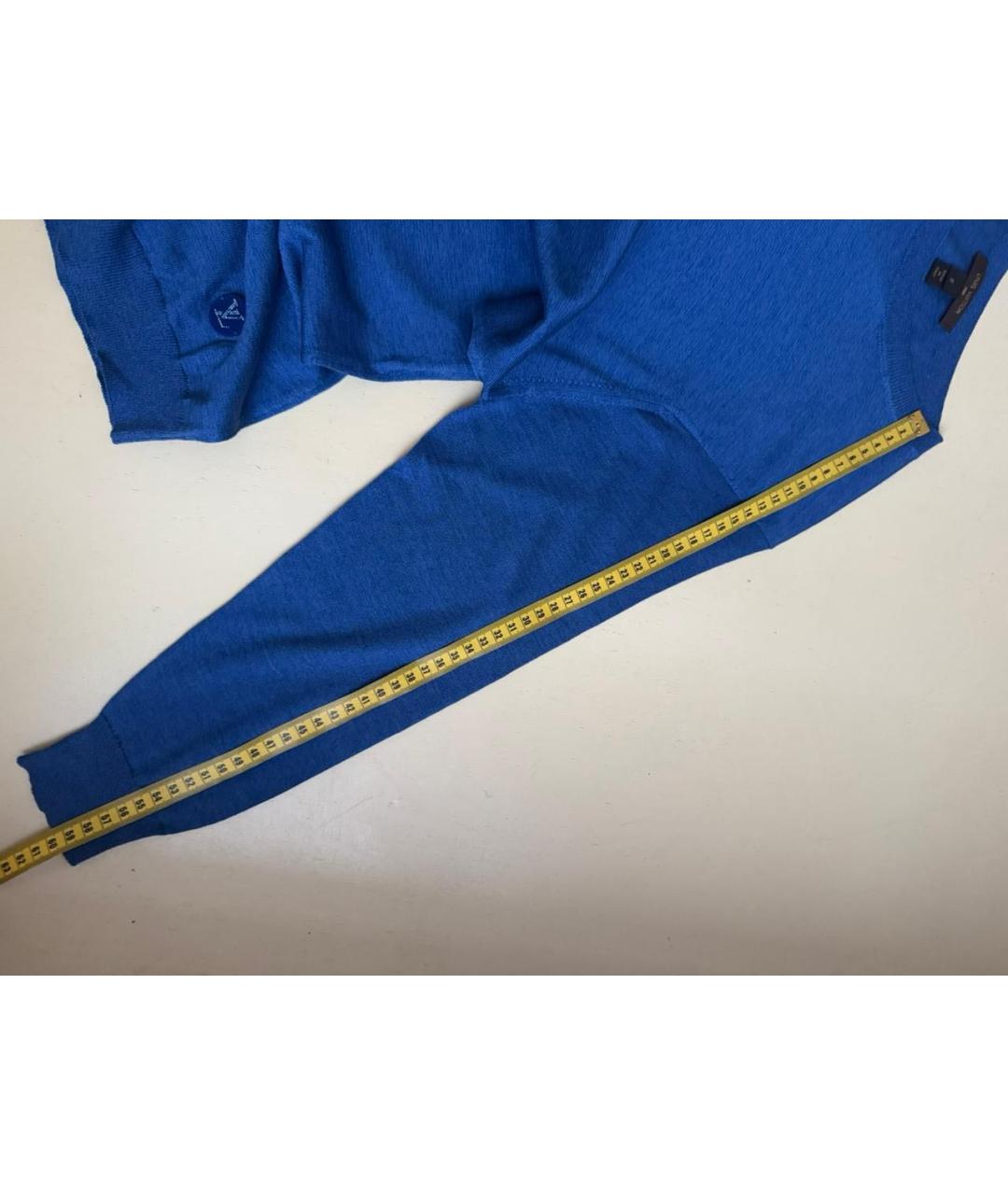 LOUIS VUITTON Синий кашемировый джемпер / свитер, фото 8