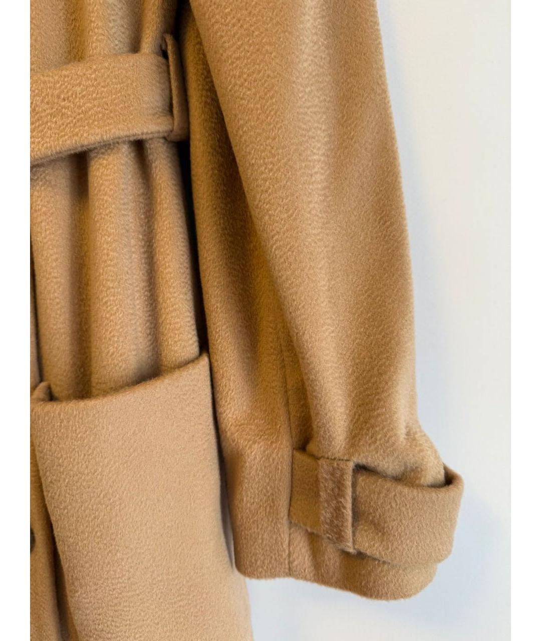 ULYANA SERGEENKO Бежевое кашемировое пальто, фото 4