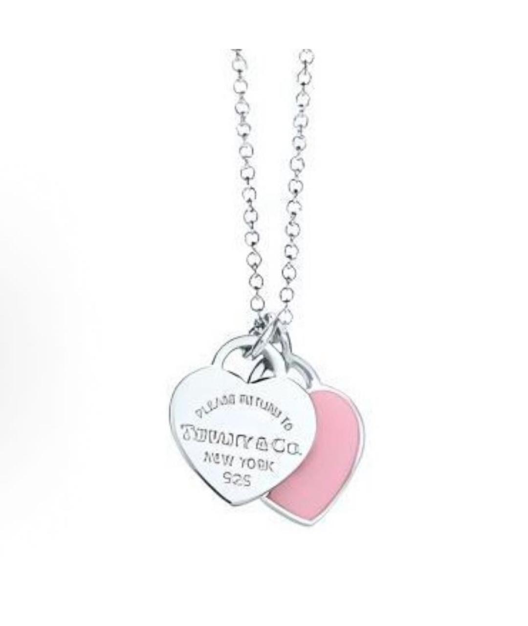 TIFFANY&CO Розовая серебряная подвеска, фото 4