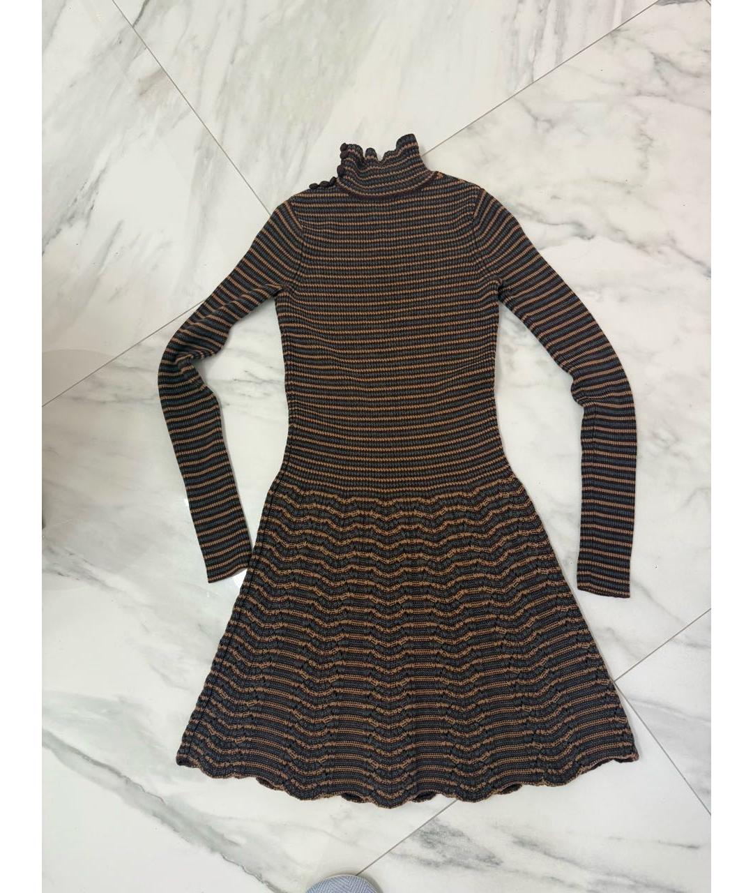 SEE BY CHLOE Мульти шерстяное повседневное платье, фото 6