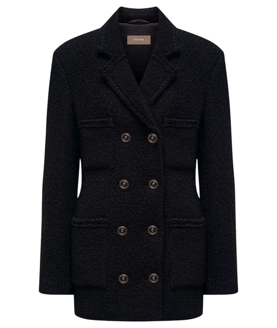 12 STOREEZ Черный шерстяной жакет/пиджак, фото 1