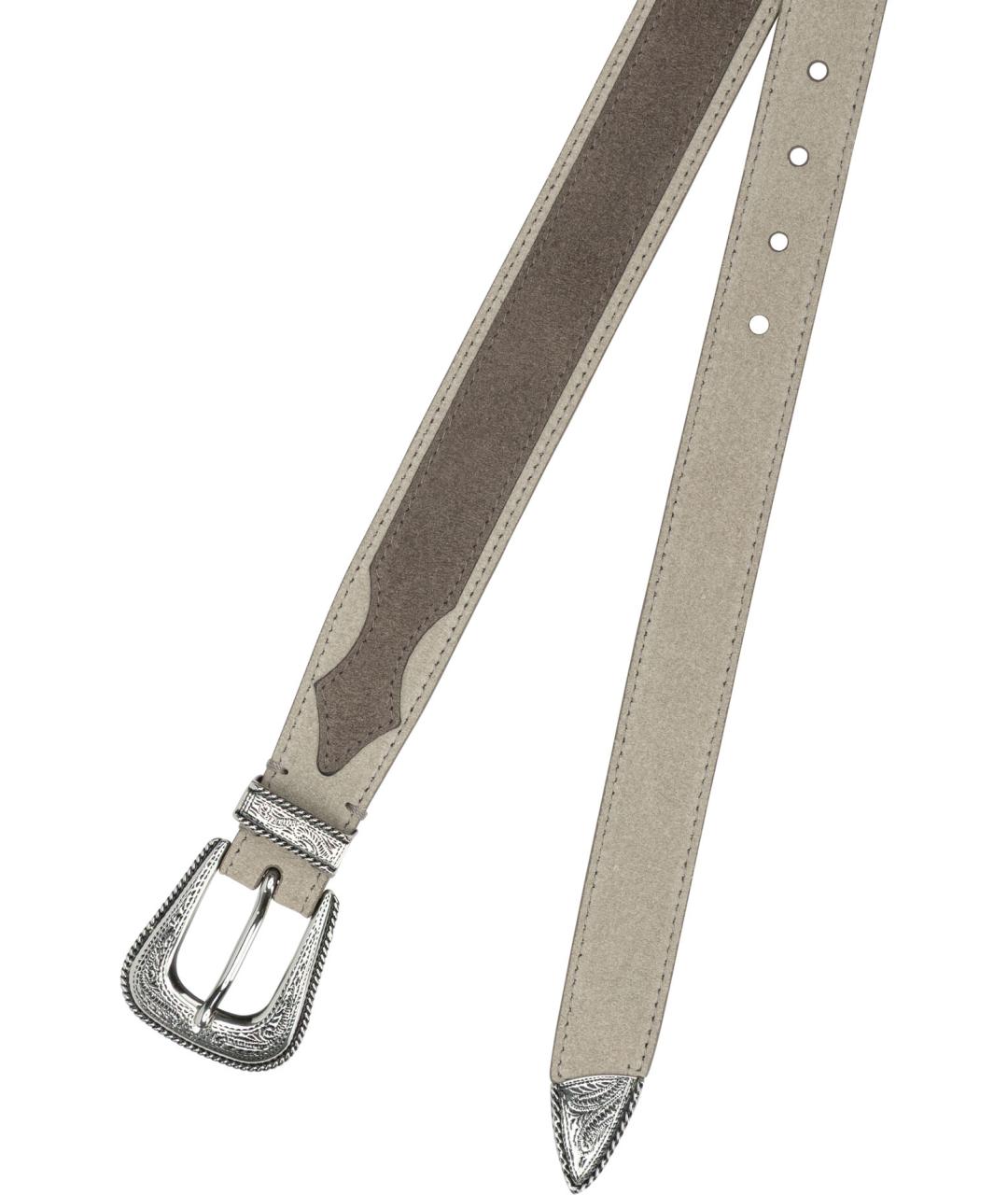 BRUNELLO CUCINELLI Бежевый кожаный ремень, фото 2