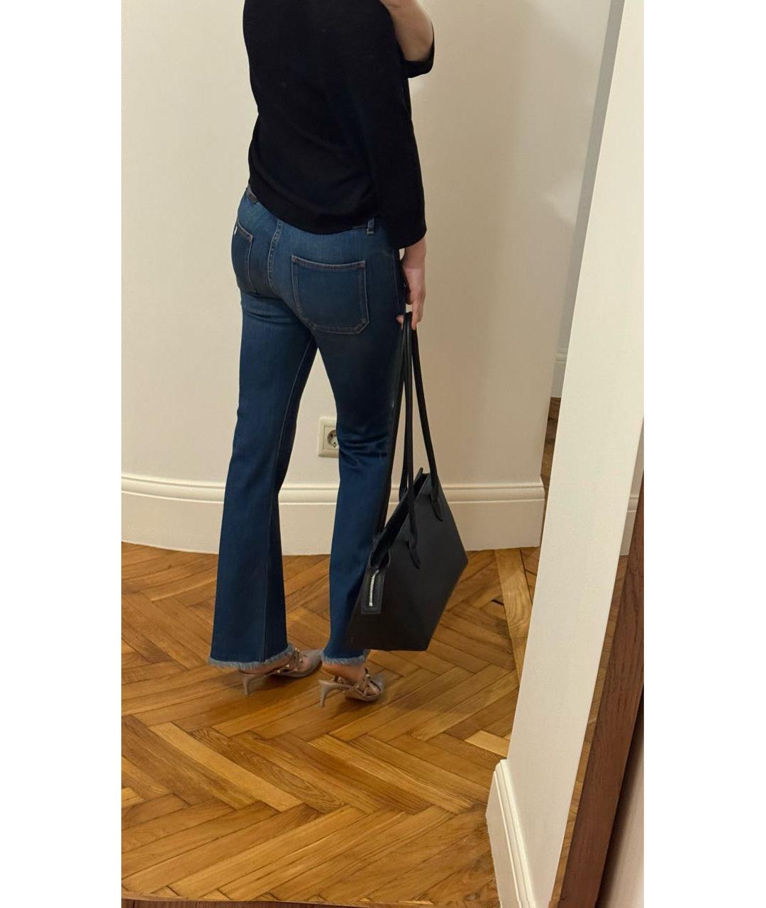 STELLA MCCARTNEY Синие хлопко-эластановые джинсы клеш, фото 6