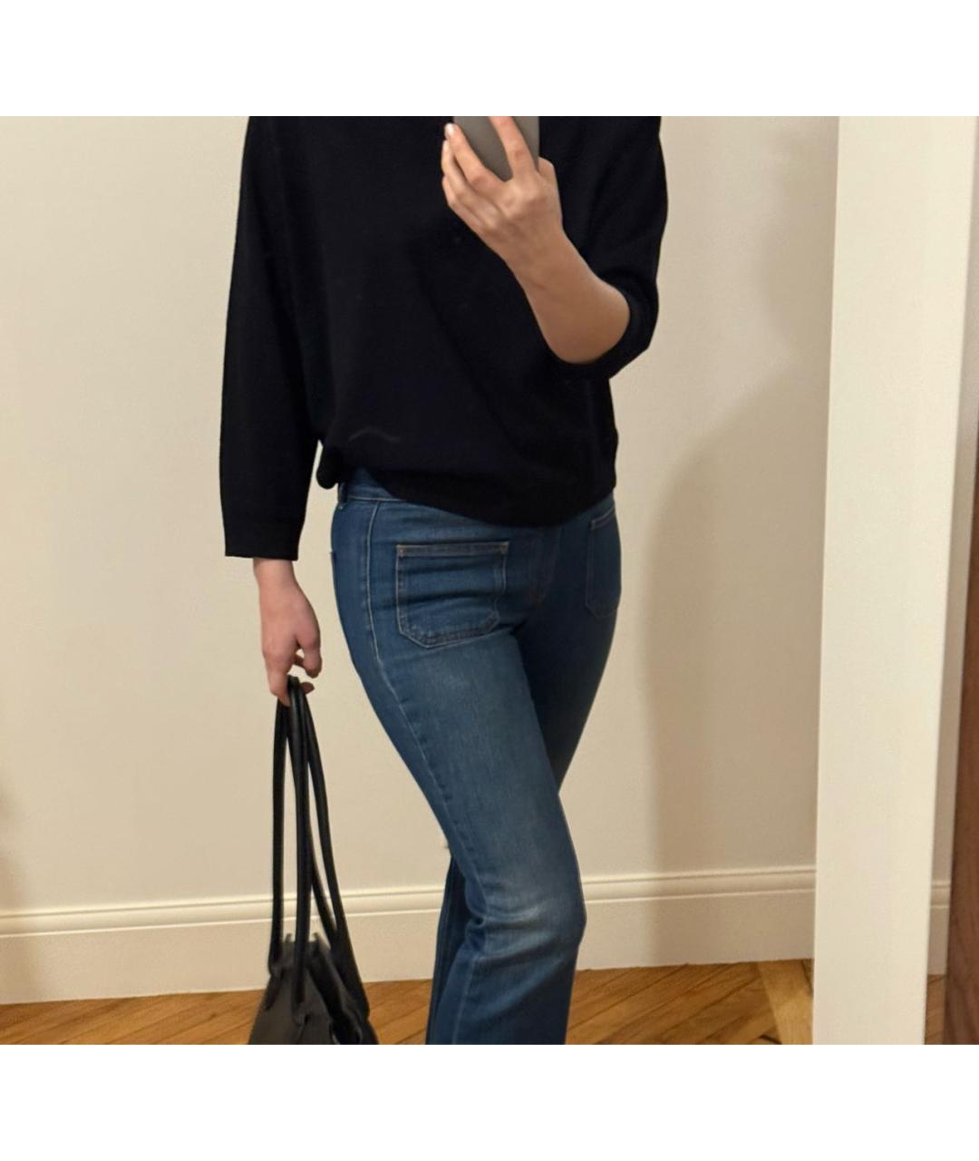 STELLA MCCARTNEY Синие хлопко-эластановые джинсы клеш, фото 7