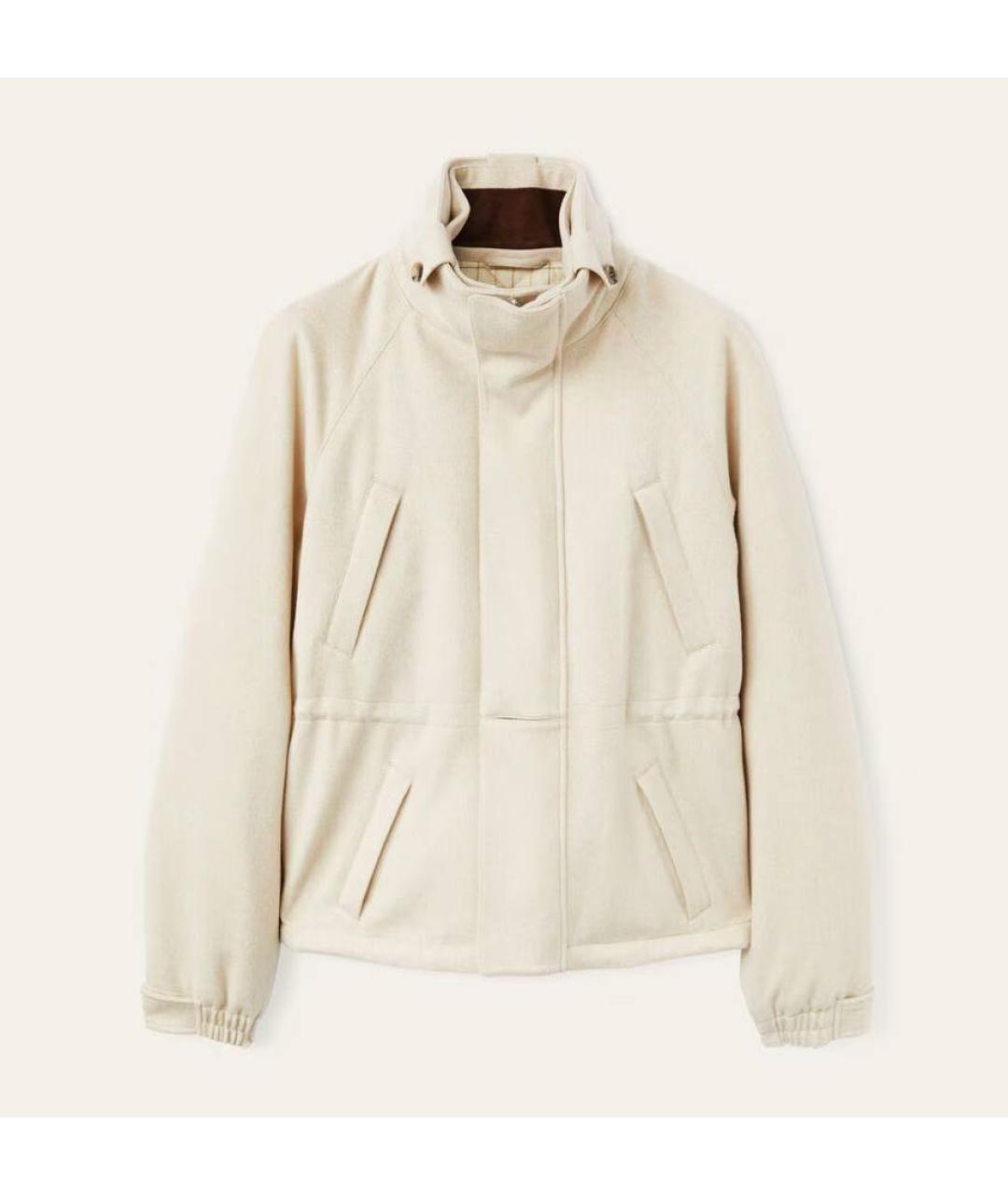 LORO PIANA Бежевый кашемировый пуховик, фото 4