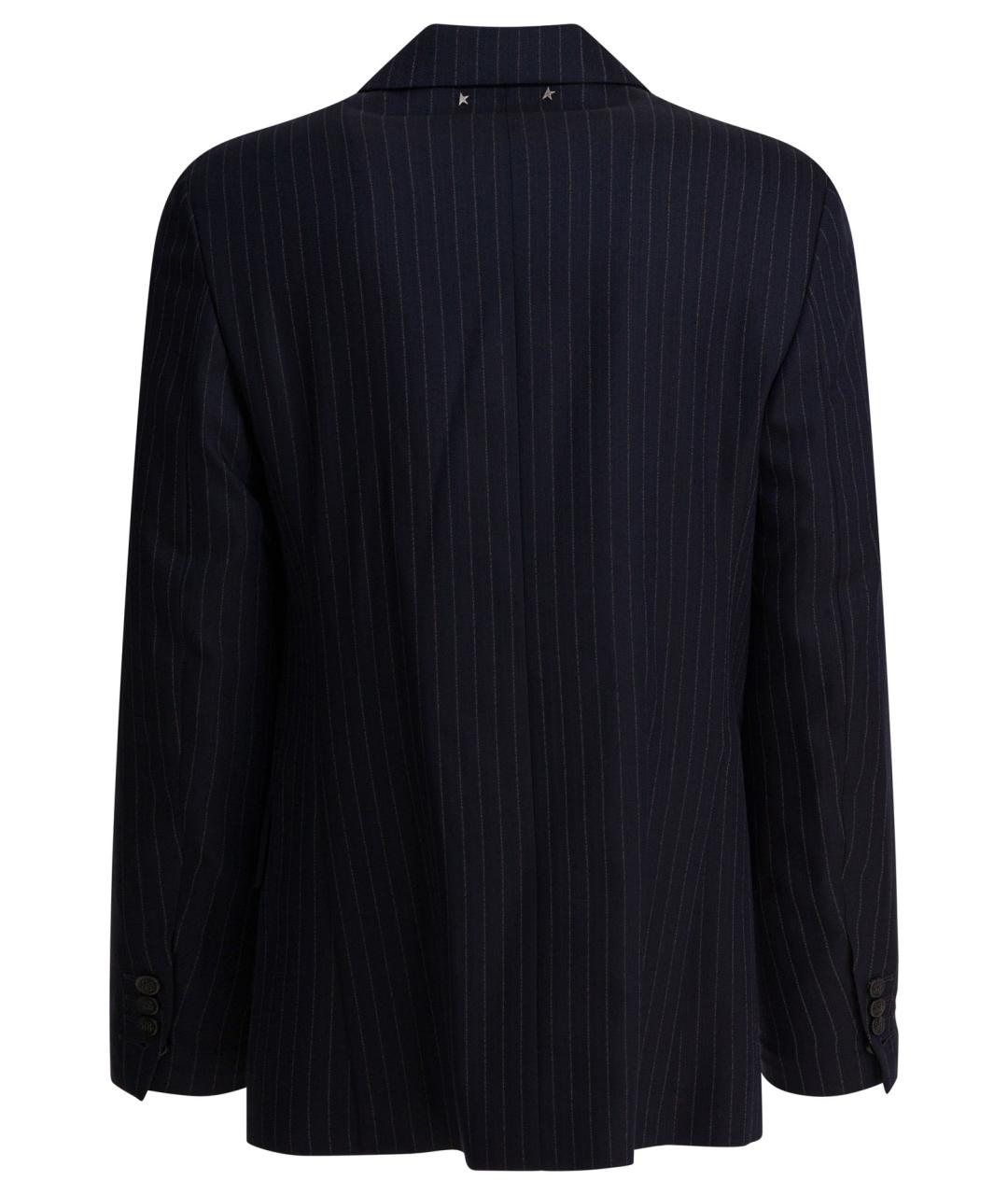 GOLDEN GOOSE DELUXE BRAND Синий шерстяной пиджак, фото 2