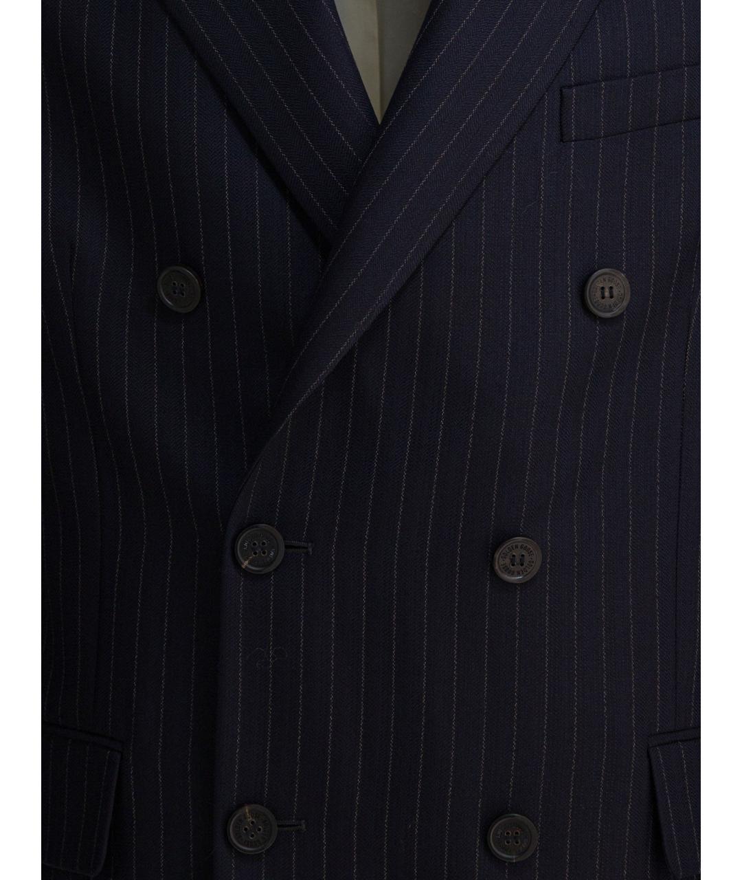 GOLDEN GOOSE DELUXE BRAND Синий шерстяной пиджак, фото 3