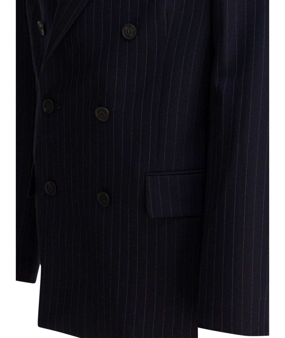 GOLDEN GOOSE DELUXE BRAND Синий шерстяной пиджак, фото 4