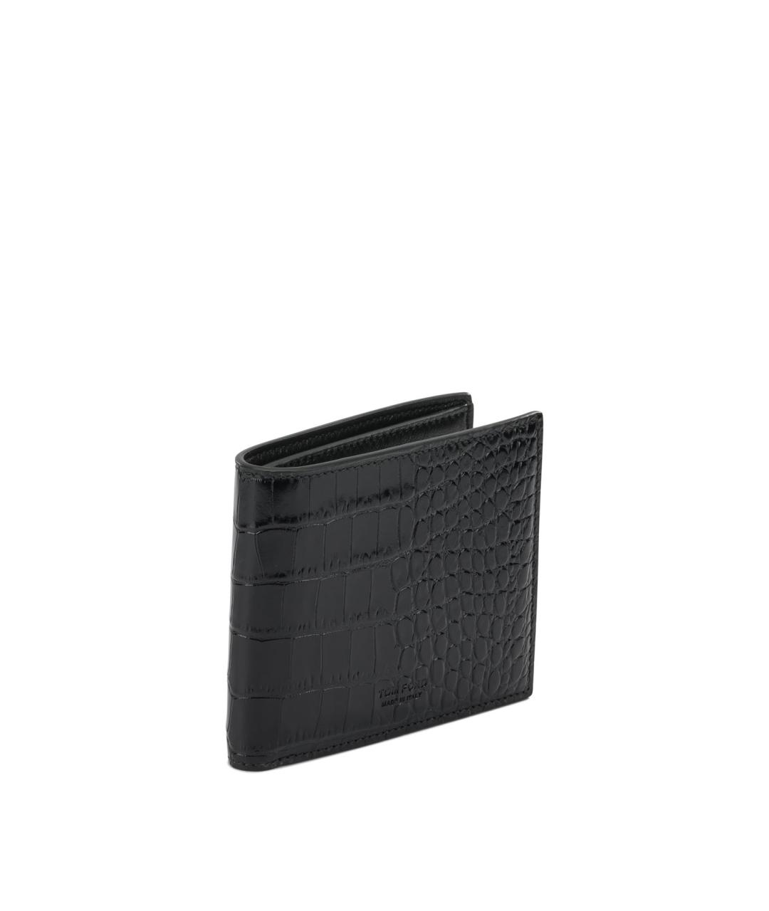 TOM FORD Черный кожаный кошелек, фото 2