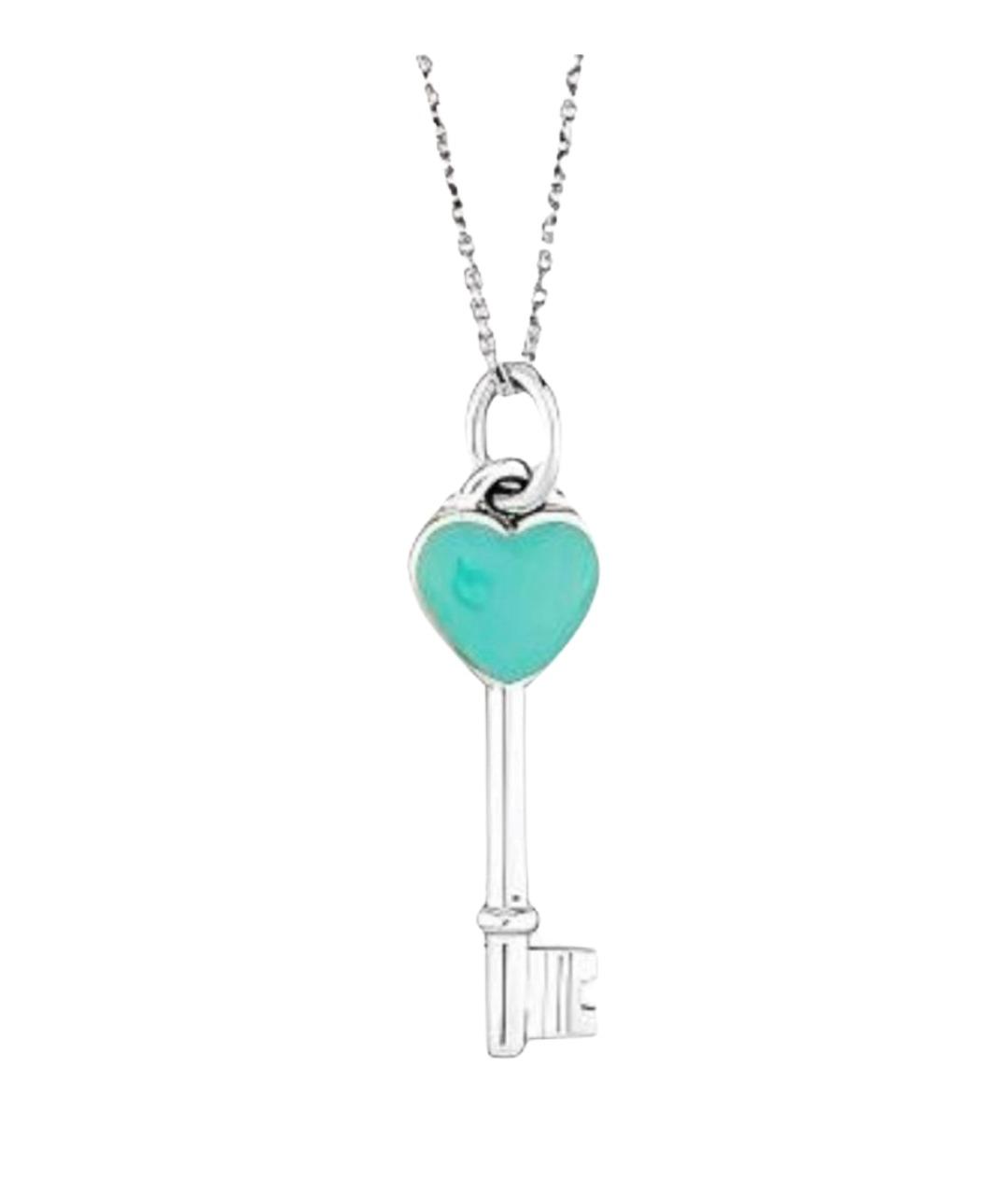 TIFFANY&CO Бирюзовая серебряная подвеска, фото 1
