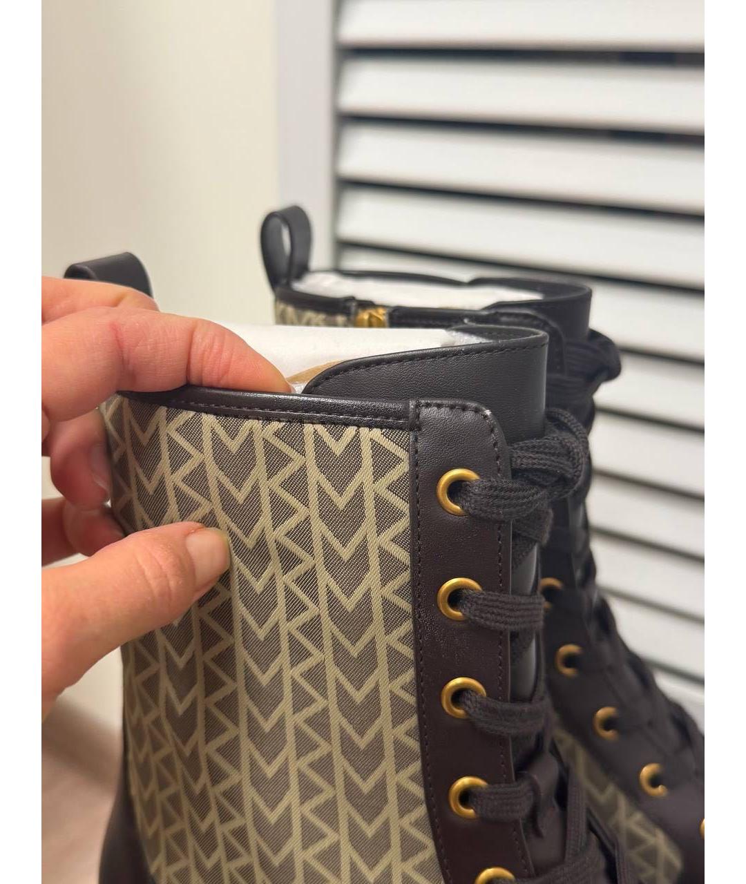 MICHAEL KORS Бежевые кожаные ботинки, фото 3