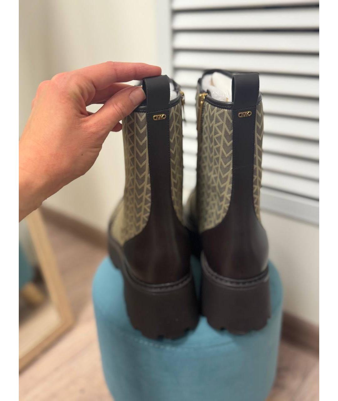 MICHAEL KORS Бежевые кожаные ботинки, фото 5