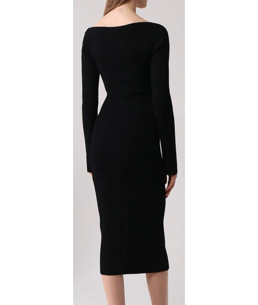 KHAITE Черное вискозное вечернее платье, фото 2