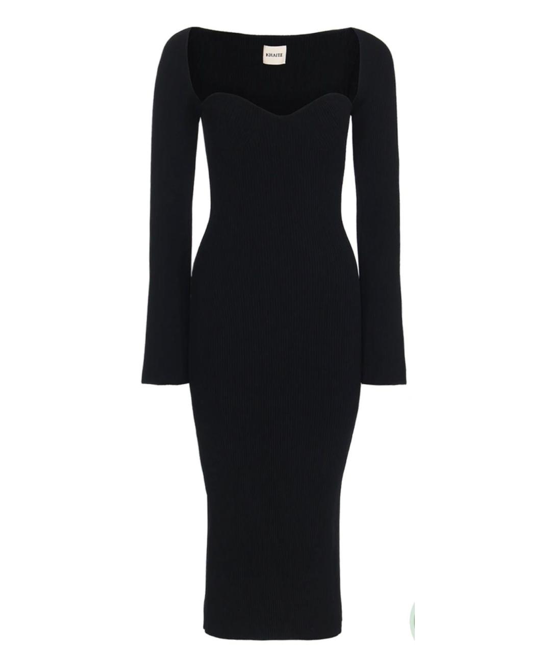 KHAITE Черное вискозное вечернее платье, фото 6