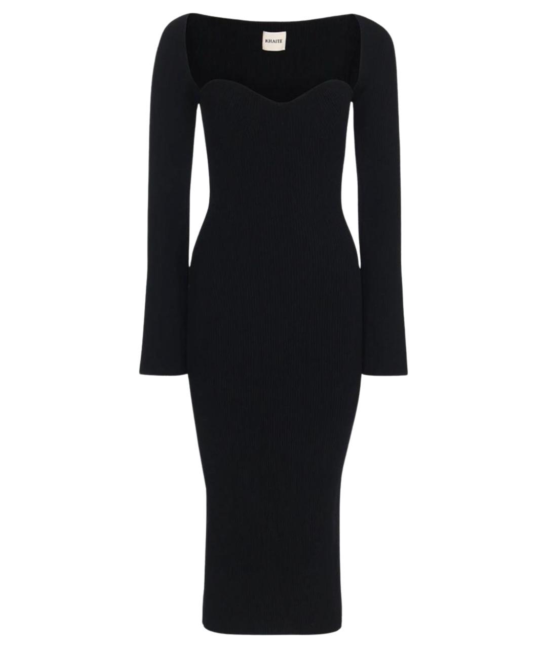 KHAITE Черное вискозное вечернее платье, фото 1