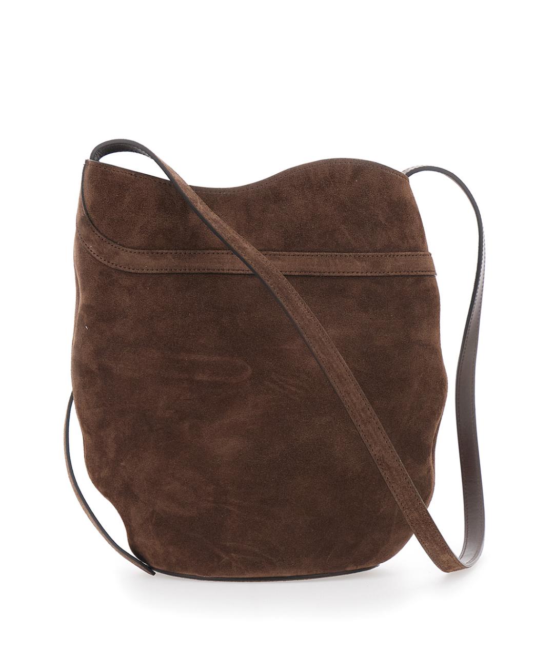 LIFFNER Коричневая замшевая сумка через плечо, фото 2
