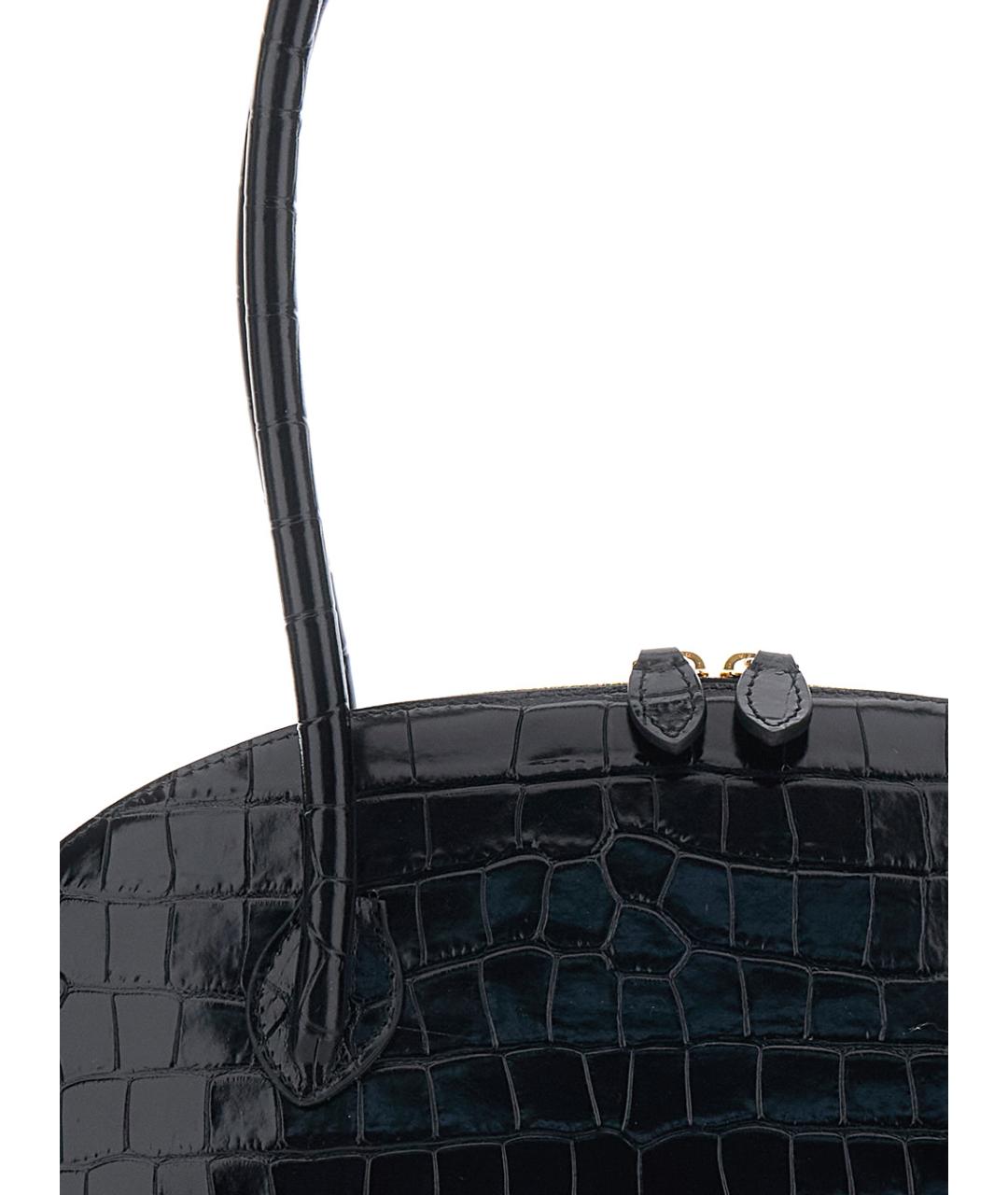 LIFFNER Черная сумка тоут из лакированной кожи, фото 3