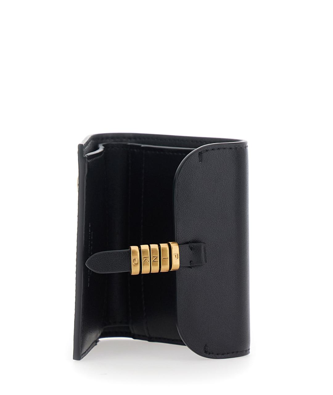 PINKO Черный кожаный кошелек, фото 4