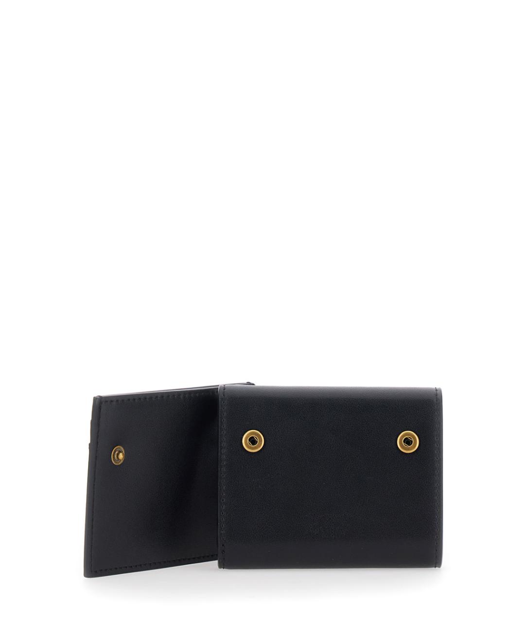 PINKO Черный кожаный кошелек, фото 3