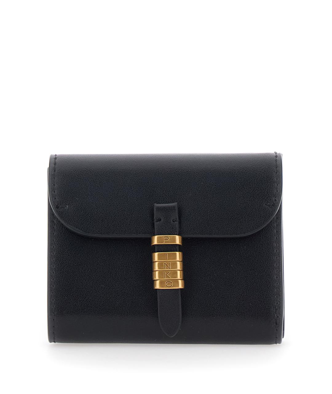 PINKO Черный кожаный кошелек, фото 1